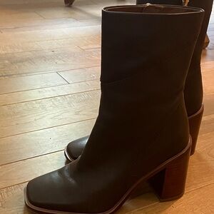 Franco Sarto Black Ankle Boots
